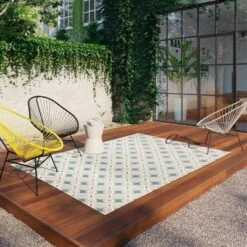 5' X 7' Quatrefoil Outdoor Rug Aqua - Opalhouse™ -Homesphere Store GUEST 1fa6f091 beb1 4fd7 b842 dadda40efd4a