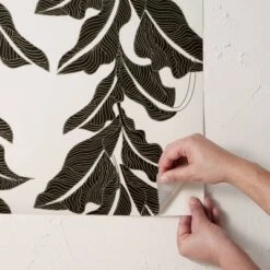Botanical Leaf Peel And Stick Wallpaper Black/White - Opalhouse™ Designed With Jungalow™ -Homesphere Store GUEST 3095b8ff 6f52 48aa 8a4a 02a4870ccbf4