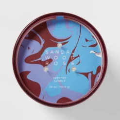 28oz Glass Sandalwood Rose Candle Burgundy - Opalhouse™ -Homesphere Store GUEST 44dfd8e3 508e 4243 a6bb 4bb1c2bed4a3