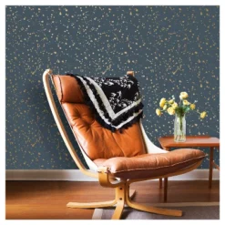 Celestial Peel & Stick Wallpaper Navy/Gold - Opalhouse™: Removable Vinyl, Self-Adhesive, Stain-Resistant, 27.5 Sq Ft Coverage -Homesphere Store GUEST 4c1ead4d 934f 4d0f 884f e1ad59720c31