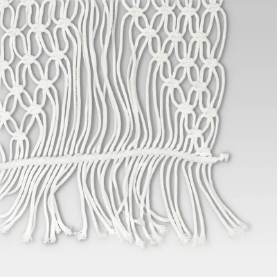 Cotton Macrame Runner White - Opalhouse™ 2 Cotton Macrame Runner White - Opalhouse™ - Image 2