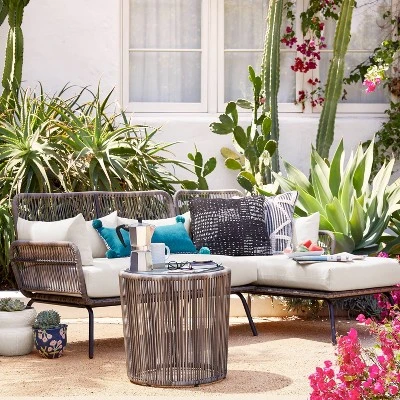 Latigo Patio Sectional Gray/Brown/Linen - Opalhouse™ 6 Latigo Patio Sectional Gray/Brown/Linen - Opalhouse™ - Image 6