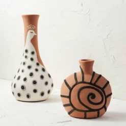 Spiral Shell Terracotta Vase Brown - Opalhouse™ Designed With Jungalow™ -Homesphere Store GUEST 5c2b58ed 0b3f 454c 91fa 9f37f0275e13