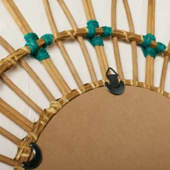 30" Dia Rattan Mirror With Cotton Cord - Opalhouse™ Designed With Jungalow™ -Homesphere Store GUEST 609e683e 9806 4ac4 8a85 94ad2e7f6e22