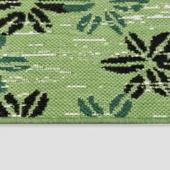 5' X 7' Floral Stamp Outdoor Rug Green - Opalhouse™ -Homesphere Store GUEST 6bf8d430 59fc 44d6 ad14 a69b10e955f1