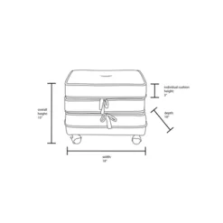 Marin Stackable Pouf With Casters - Opalhouse™ Designed With Jungalow™ -Homesphere Store GUEST 7b9ecb5e 9626 4b0f abc1 fd2c0a06f868