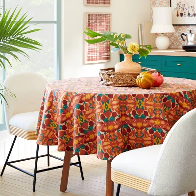 70" Cotton Calling In The Abundance Round Tablecloth With Tassels - Opalhouse™ Designed With Jungalow™