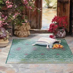 5' X 7' Outdoor Rug Global Aqua - Opalhouse™ -Homesphere Store GUEST 936c44a1 952b 47a4 8745 a9387e952bdc