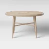 Leona 46" Round Crushed Bamboo Stamped Steel Top Patio Dining Table - Opalhouse™