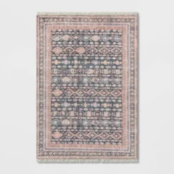 Alexandra Floral Printed Border Persian Rug Blush - Opalhouse™ 9 Alexandra Floral Printed Border Persian Rug Blush - Opalhouse™ -Homesphere Store GUEST b64cccec 5c26 44cb bb19 1be2036f9757