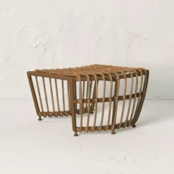 Topanga Club Chair With Ottoman - Blue/Brown - Opalhouse™ Designed With Jungalow™ -Homesphere Store GUEST bb0fc57f 6257 4edf bee0 36cd1ab7978e