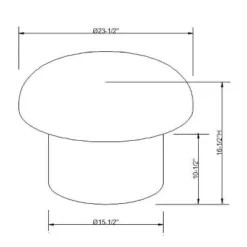 Maddalena Mushroom Stool - Opalhouse™ Designed With Jungalow™ -Homesphere Store GUEST c2878331 038a 4ac5 ad14 266eb978ce44