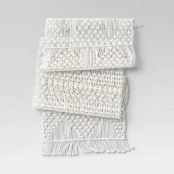 Cotton Macrame Runner White - Opalhouse™ 5 Cotton Macrame Runner White - Opalhouse™ -Homesphere Store GUEST c5fab824 fe39 4973 9dab 7f6bd6fcfb15