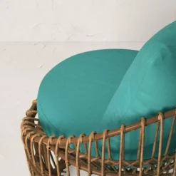 Topanga Club Chair With Ottoman - Blue/Brown - Opalhouse™ Designed With Jungalow™ -Homesphere Store GUEST d55e6c02 0566 4024 be4f e642208a3e0f