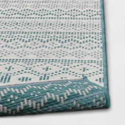 5' X 7' Tapestry Woven Outdoor Rug Aqua - Opalhouse™ -Homesphere Store GUEST d89b2b6c 34c5 4db7 b760 30af76ec6a4a
