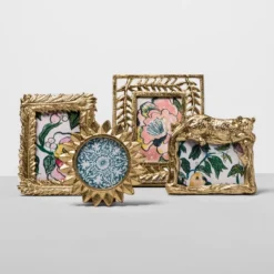 4" X 4" Cast Sunburst Frame Gold - Opalhouse™ -Homesphere Store GUEST fd37b239 5c24 4dd7 9ffd e03c865a7260